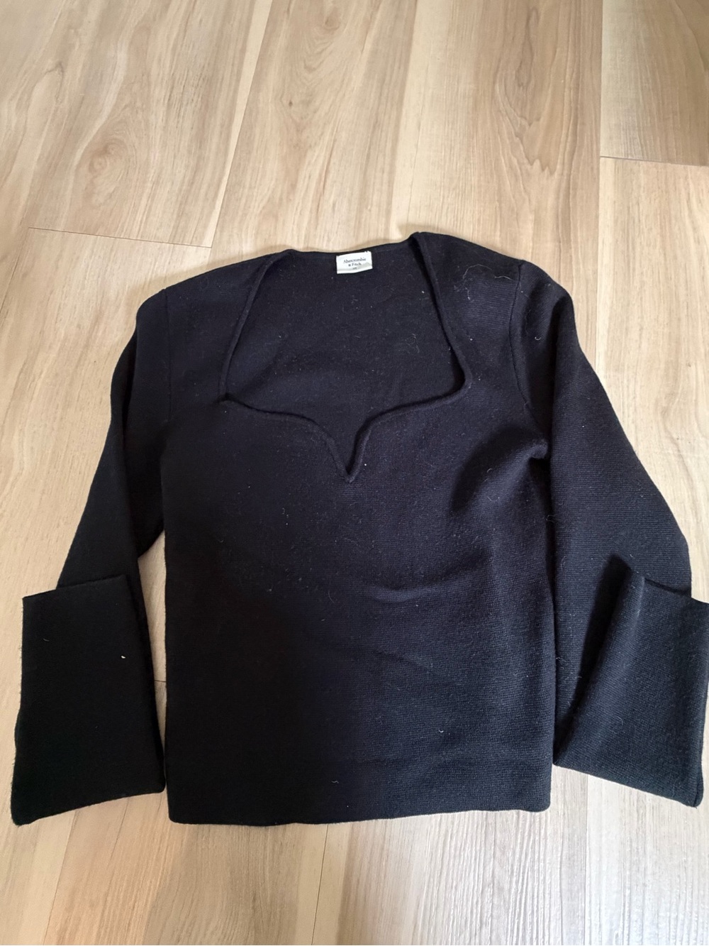 Abercrombie and Fitch Black Women’s Square Neck Sweater